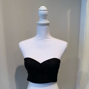 Bebe Bustier-Like Crop Top